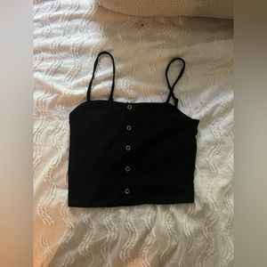 PacSun XS Black Cropped Tanktop